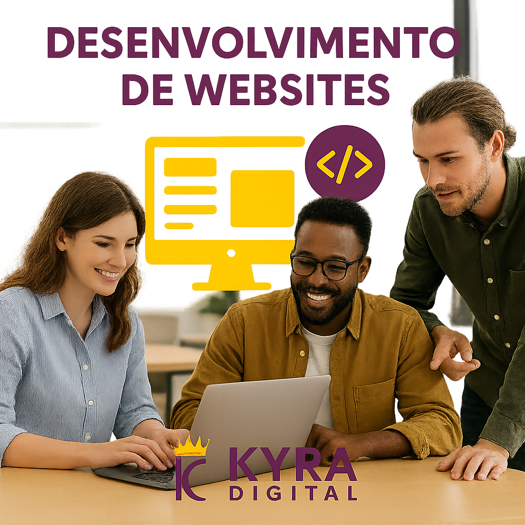 Mockup de website responsivo — KyraDigital