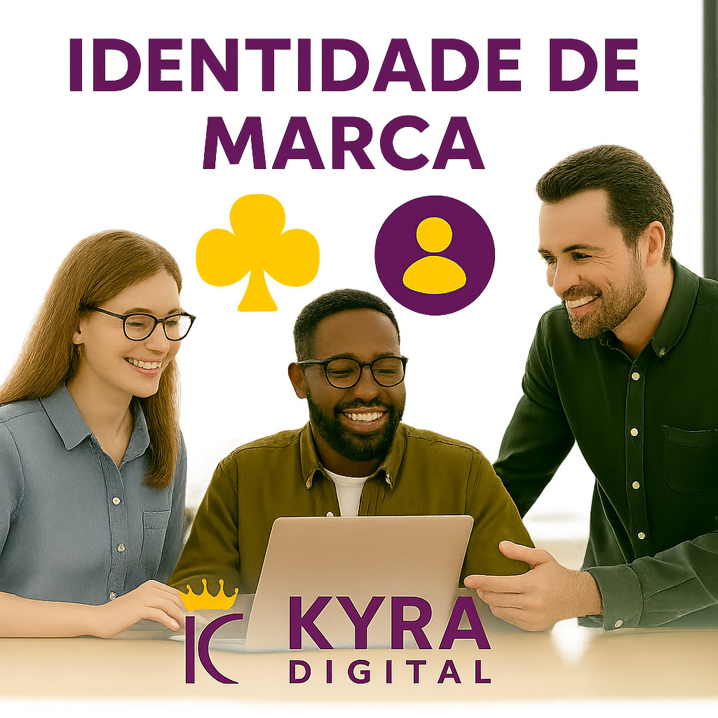 Exemplo de identidade visual e mockups — KyraDigital